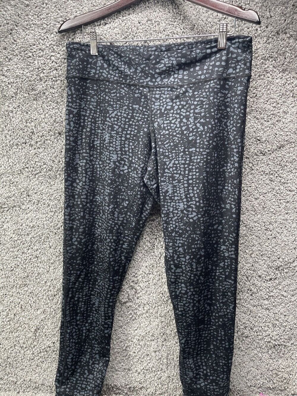 Women’s Champion Duodry High Waisted Leggings Size Medium Black Blue